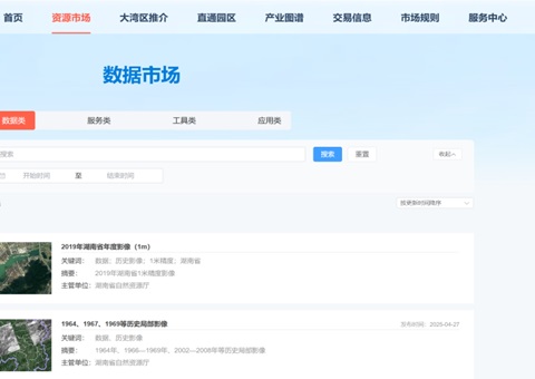 “数据市场」佚式开明，湖南天然资源全身分市场再添沉要拼图